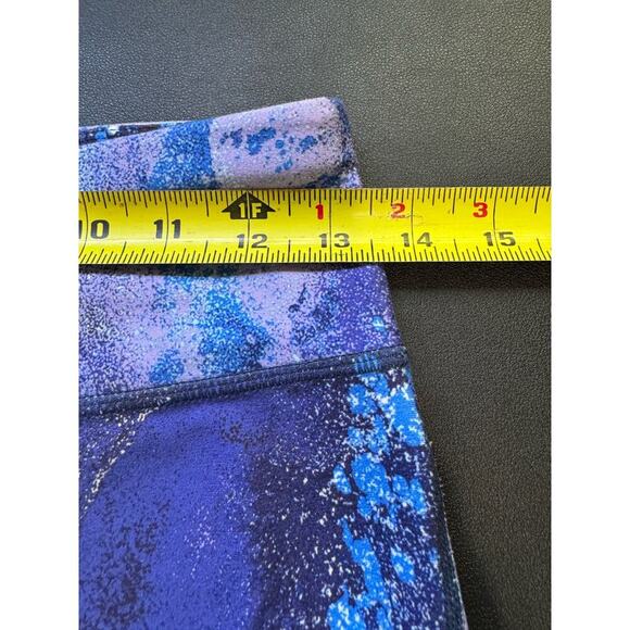 Sweaty All Day 7/8 Workout Leggings Blue Marlin Moon Print Galaxy Swirl Size S - Picture 11 of 12